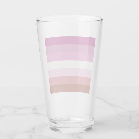 Lesbian Pride Flag Glas (Achterkant)