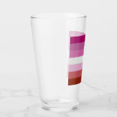 Lesbian Pride Flag Glas (Rechts)