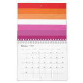 Lesbian Pride Flag Kalender (Feb 2027)