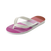 Lesbian Pride Flag Kinder Teenslippers (Schuin)