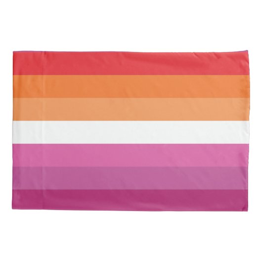 Lesbian Pride Flag Kussensloop (Achterkant-Links)