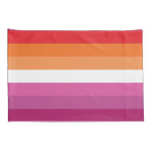 Lesbian Pride Flag Kussensloop (Achterkant-Rechts)
