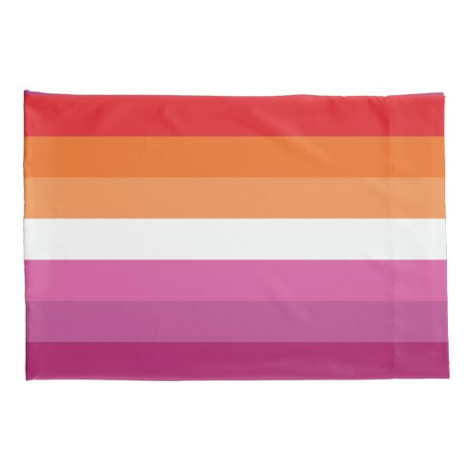 Lesbian Pride Flag Kussensloop (Achterkant-Rechts)