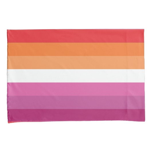 Lesbian Pride Flag Kussensloop (Voorkant-Rechts)