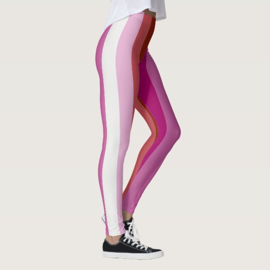 Lesbian Pride Flag LGBT Vertical Stripe Leggings (Rechts)