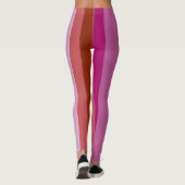 Lesbian Pride Flag LGBT Vertical Stripe Leggings (Achterkant)
