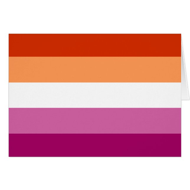 Lesbian Pride Flag LGBTQ (Voorkant Horizontaal)