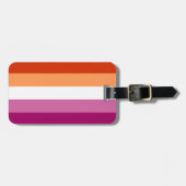 Lesbian Pride Flag LGBTQ Bagagelabel (Voorkant horizontaal)