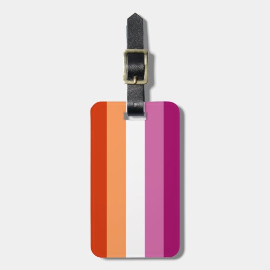 Lesbian Pride Flag LGBTQ Bagagelabel (Voorkant verticaal)