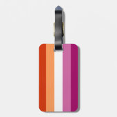 Lesbian Pride Flag LGBTQ Bagagelabel (Achterkant verticaal)
