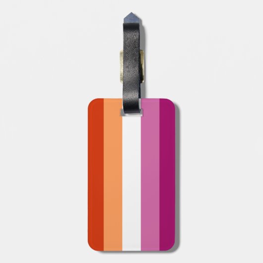 Lesbian Pride Flag LGBTQ Bagagelabel (Achterkant verticaal)