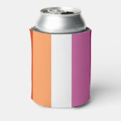 Lesbian Pride Flag LGBTQ Blikjeskoeler (Blikje Achterkant)