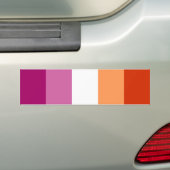 Lesbian Pride Flag LGBTQ Bumpersticker (Op auto)