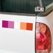 Lesbian Pride Flag LGBTQ Bumpersticker (Op Truck)