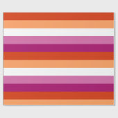 Lesbian Pride Flag LGBTQ Cadeaupapier (Vlak)