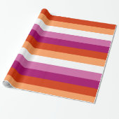Lesbian Pride Flag LGBTQ Cadeaupapier (Uitgerold)