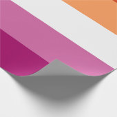 Lesbian Pride Flag LGBTQ Cadeaupapier (Hoek)
