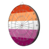 Lesbian Pride Flag LGBTQ Dartbord (Voorkant Rechts)