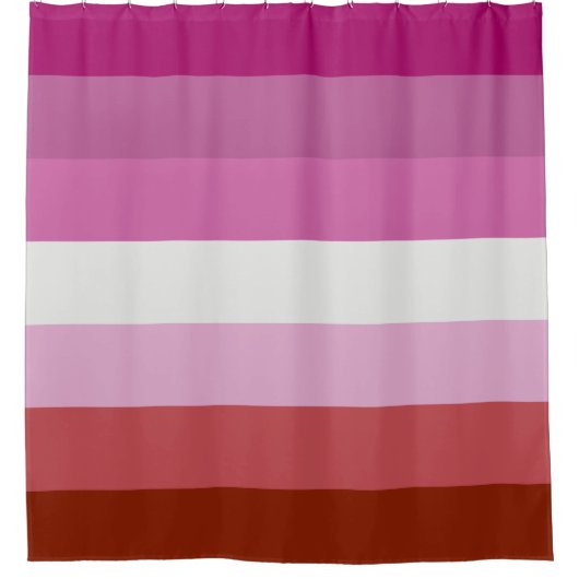Lesbian Pride Flag LGBTQ Douchegordijn (Voorkant)