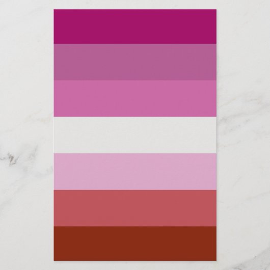 Lesbian Pride Flag LGBTQ Flyer (Voorkant)