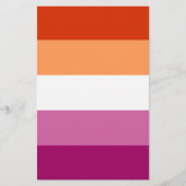 Lesbian Pride Flag LGBTQ Flyer (Voorkant)