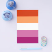 Lesbian Pride Flag LGBTQ Flyer (Enkel)