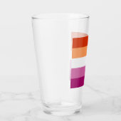Lesbian Pride Flag LGBTQ Glas (Rechts)