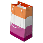 Lesbian Pride Flag LGBTQ Klein Cadeauzakje (Achterkant Gekanteld)
