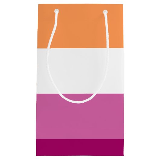 Lesbian Pride Flag LGBTQ Klein Cadeauzakje (Voorkant)