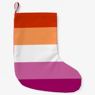 Lesbian Pride Flag LGBTQ Kleine Kerstsok