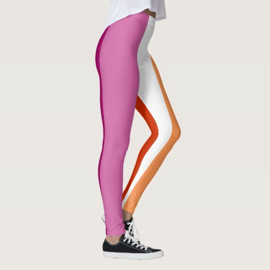 Lesbian Pride Flag LGBTQ Leggings (Rechts)