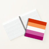 Lesbian Pride Flag LGBTQ Notitieboek (Binnen)