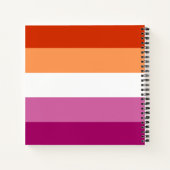 Lesbian Pride Flag LGBTQ Notitieboek (Achterkant)