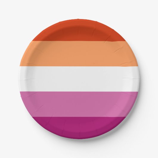 Lesbian Pride Flag LGBTQ Papieren Bordje (Voorkant)