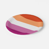 Lesbian Pride Flag LGBTQ Papieren Bordje (Gekanteld)