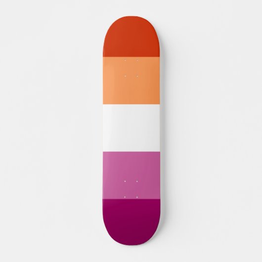 Lesbian Pride Flag LGBTQ Persoonlijk Skateboard (Voorkant)