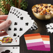 Lesbian Pride Flag LGBTQ Pokerkaarten (Insitu)