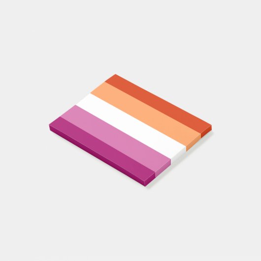 Lesbian Pride Flag LGBTQ Post-it® Notes (Schuin)