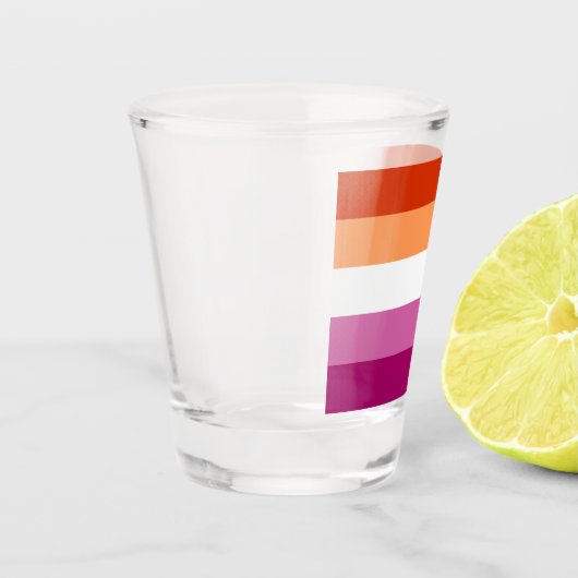 Lesbian Pride Flag LGBTQ Shot Glas (Links)