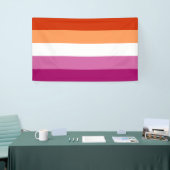 Lesbian Pride Flag LGBTQ Spandoek (Beurs)