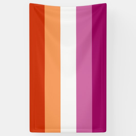 Lesbian Pride Flag LGBTQ Spandoek (Verticaal)