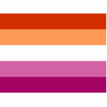 Lesbian Pride Flag LGBTQ Staand Fotobeeldje<br><div class="desc">Lesbische Pride Flag. Geweldige LGBTQ-vlag voor lesbische gemeenschappen. Bezoek onze winkel voor meer geweldige LGBTQ-vlaggen en cadeauideeën voor LGBTQ.</div>