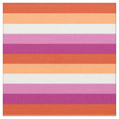 Lesbian Pride Flag LGBTQ Stof (Close Up)