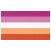 Lesbian Pride Flag LGBTQ Tafelkleed (Voorkant (Horizontaal))