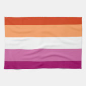 Lesbian Pride Flag LGBTQ Theedoek (Horizontaal)