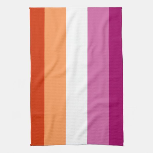 Lesbian Pride Flag LGBTQ Theedoek (Verticaal)