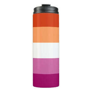 Lesbian Pride Flag LGBTQ Thermosbeker