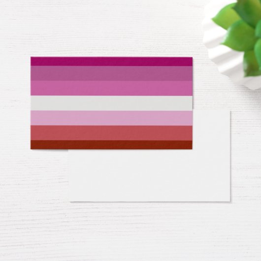 Lesbian Pride Flag LGBTQ Visitekaartje (Bureau)