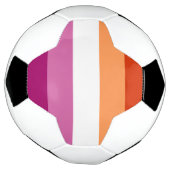 Lesbian Pride Flag LGBTQ Voetbal (Gedraaid)