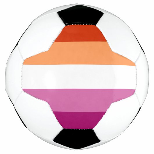 Lesbian Pride Flag LGBTQ Voetbal (Voorkant)